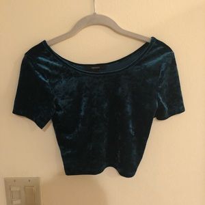 Forever 21 Velvet Crop